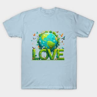 Love World Earth Day 2024 Everyday T-Shirt